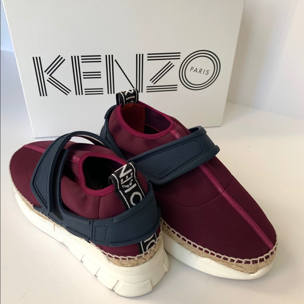 Kenzo K Lastic Espadrille Sneakers Womens Slip On